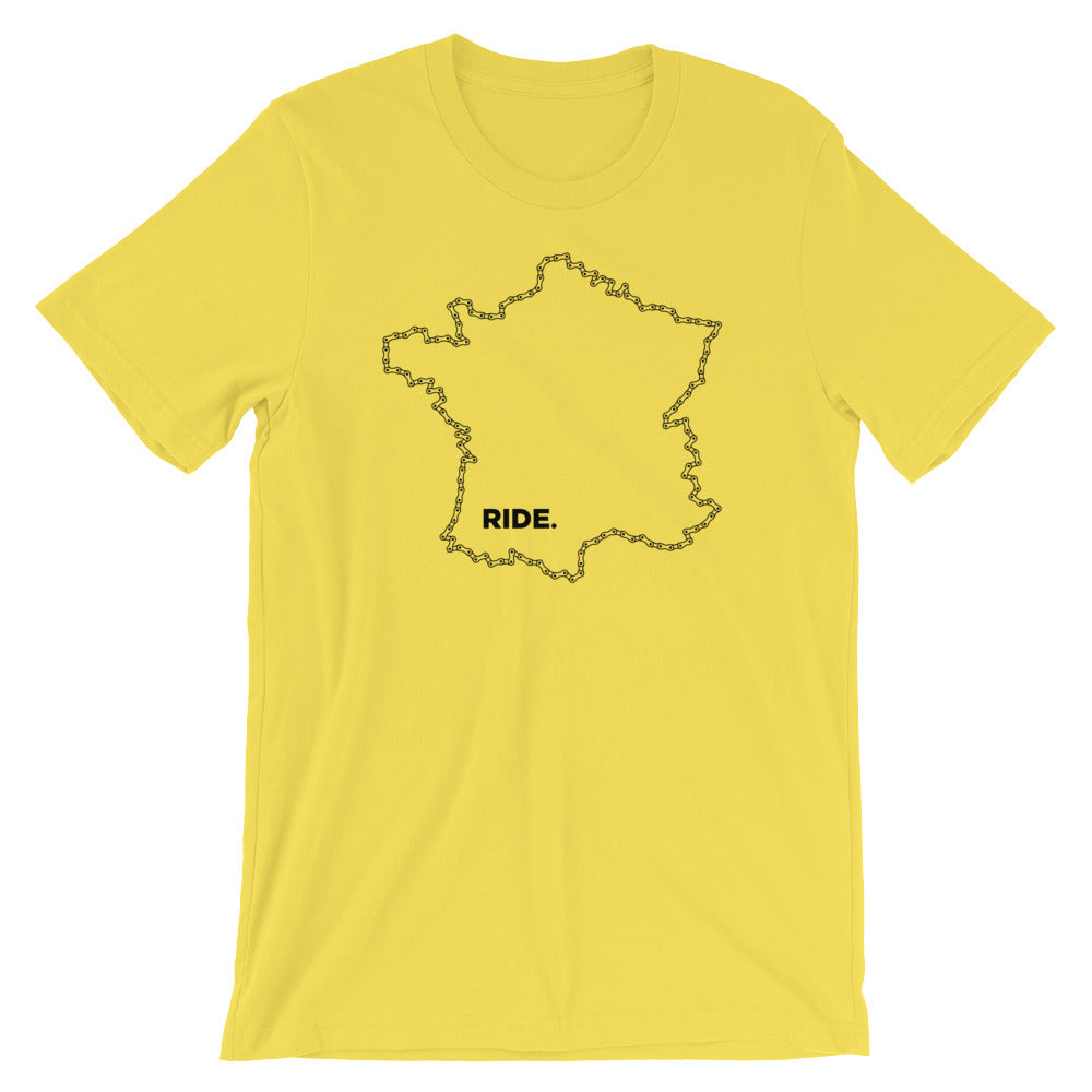 France Ride Tee | Tour de France in yellow
